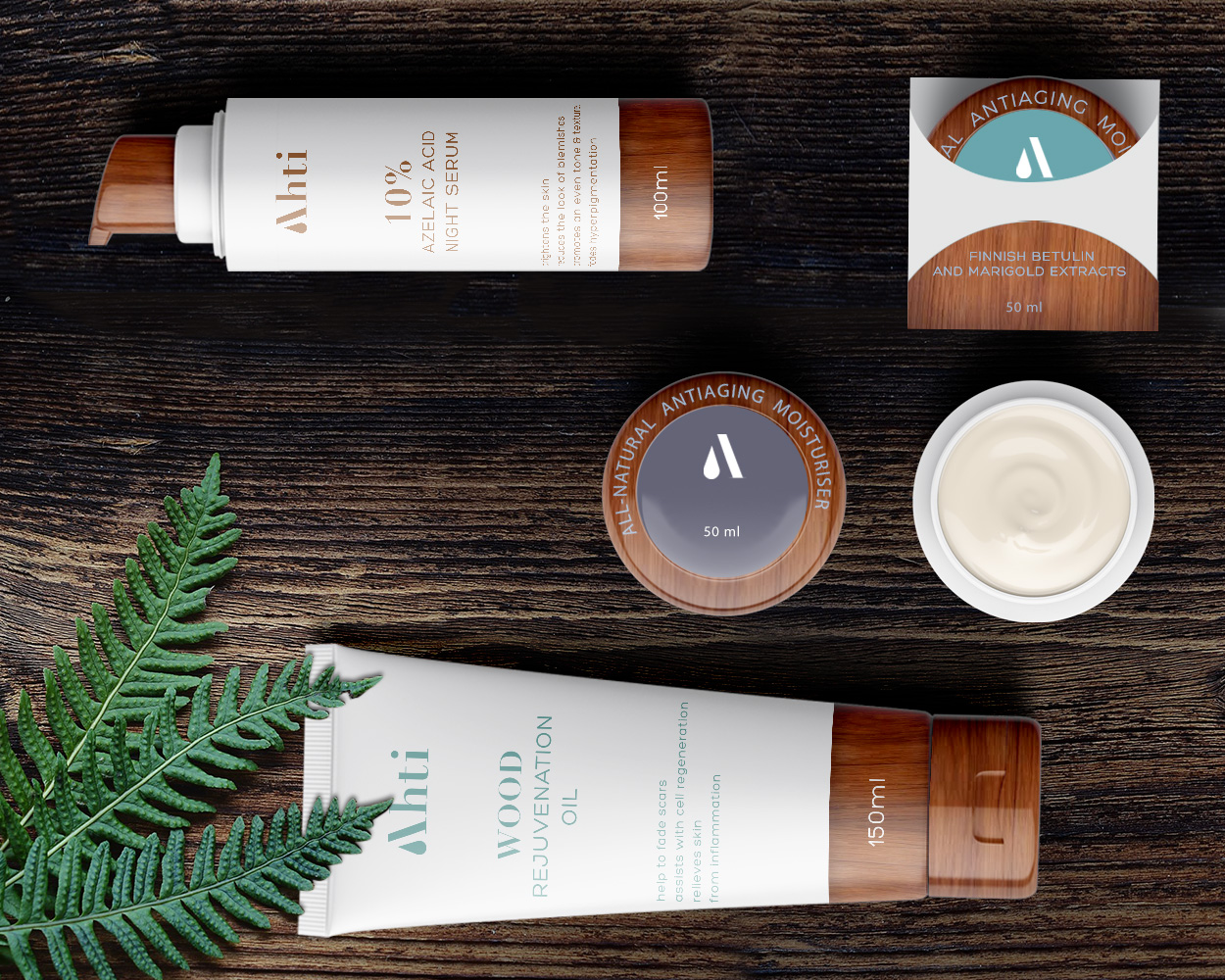 Natural cosmetics line branding